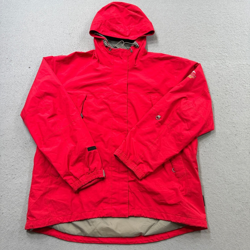 Pacific Trail Rain Jacket Women's Large Red Gore-Tex Pac Tech Mesh Waterproof